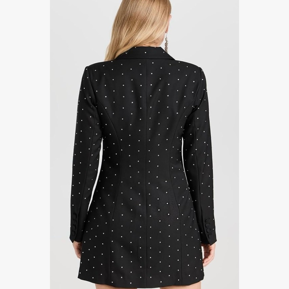 Good American Black Blazer Dress with White Crystals - Picture 2 of 4